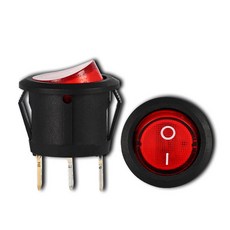 로커 220V 위치 230V 전기 켜기 220 V 2 3핀 전원 끄기 원형 전자 스위치 SPST