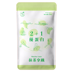 植人主義 2+1 優蛋白 抹茶拿鐵口味 無添加糖 奶昔飲 隨身包 35克, 35g, 1個