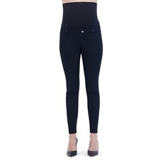 [ 758051 ] 사비 파커 임산부 여성용 에브리데이 여름 바지 배 위의 스키니 레그 여름에 꼭 필요한 임신용 블랙 뷰티 S