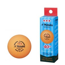 【雙兵桌球】Nittaku- NEXCEL 40 【黃色】塑料三星球(日本), 1個, 黃色球, 3個裝