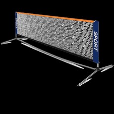 테니스그물망 벽치기 경량 네트 이동식 바운드 리바운드 테니스네트 연습장 훈련용 휴대용 연습, M. 6.9m 두께의 스테인레스 스틸 그리드 프레임 세