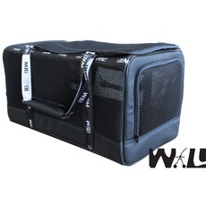 WILL 寵物透氣提袋 WB03 系列寵物外出包，手提肩背推車適用，透氣網材質李小貓之家推薦, 黑黃, 1個