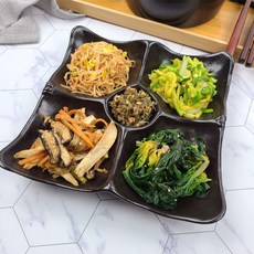 옹기종기 4절 나눔접시 1P, 1개, 색상