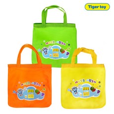 헝겊 시장가방 시장놀이 가방 마트놀이 장바구니, 연두, 연두, 1개