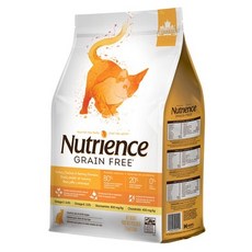 拿鐵貓花花 紐崔斯Nutrience無穀養生貓 貓飼料 貓乾糧, 雞肉｜火雞肉｜鯡魚（黃）,5kg（贈自然鮮*1入）, 1個
