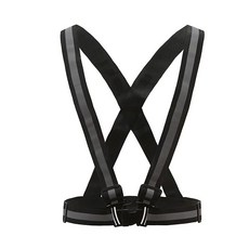 AYKRM 레드 고가시성 밴드가 있는 반사 조끼 러닝 높은 가시성 레드 S-XL 134471, 블랙