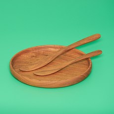 리스탠다드 친환경 티크 우드 잼 버터 나이프 S L, 티크 버터나이프 S, 1개