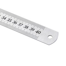 스테인레스 스틸 직선 눈금자 20cm 30cm 40cm 50cm 고정밀 미터법 및 제국 저울 사무용 학습 문구 용품