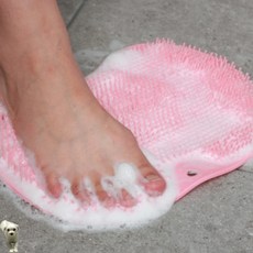 꿀이맘투 실리콘 발세척패드 핑크 발롱풋브러쉬