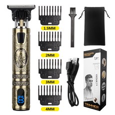 德國進口電動理髮器 家用電推剪 電推子hairClip 油頭理髮剪 光頭剃頭刀, 青銅印第安數顯