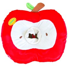 【大尾巴】寵物造型頭套 蘋果造型 奶油獅防舔咬 伊莉莎白頭套, 1個, 蘋果造型頭套-紅(小)