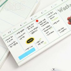 Elaris 노트 패드 메모지 80매 떡메, 04 메모라인