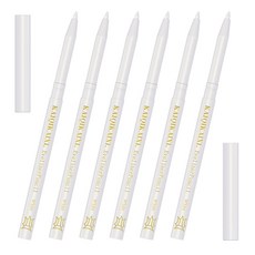 KAIQIKAIXI 화이트 아이라이너 펜 6개 눈썹 아이섀도 펜슬 립 라인 펜 눈꺼풀 패드 펜슬 메이크업 세트 도구, KAIQIKAIXI 화이트 아이라이너 펜 6개, 눈썹