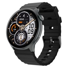 와피크 스마트워치 Y5 1.46인치 풀스크린 블루투스 통화 남성 운동시계, GPS + 블루투스, 3.72cm, 블랙 GPS + 블루투스, 3.72cm, 블랙