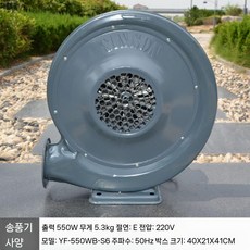 에어바운스 송풍기 물놀이 플라스틱 용품 놀이기구 고출력 주입 가정용, 1. 550W 철제 송풍기