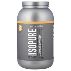 이소퓨어 단백질 쉐이크 제로 탄수화물 프로틴 바닐라 솔티드 카라멜 헬스 분말 1.36kg