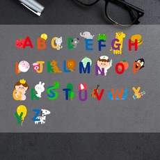 비오스리빙 의류전사지 에코백 의류리폼 열접착식 스티커 알파벳 #30134d 수선용 전사지, 단품