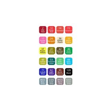 油性馬克筆 美術插畫繪圖記號筆, 1個, 雙頭彩色麥克筆【24色】贈輕便收納包