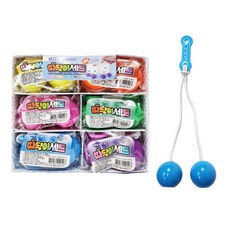 따닥이 6개 추억의놀이 딱딱볼 뉴턴볼 추억의 옛날 장난감 레트로 진자운동놀이 토이 완구 문구 사무용품, 1개