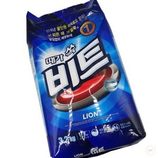 HY 비트 가루 세제 3.2Kg 리필 파우치 1개 세탁세제 액체세제 일반용