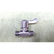 不鏽鋼直水閥雙外牙1/2/，耐腐蝕，安裝簡便，適用多種管線，精準控制水流量，節能環保, 1個