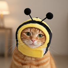 하니펫 강아지 고양이 코스튬 동물 모자, 꿀벌, 1개