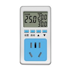 SK 中文高精度溫控器 液晶溫控插座 精密溫度控制器 冷卻加熱 SM5 LCD, 1個, SK高精度溫控器-防水探頭OLD356