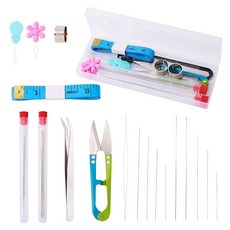 홈앤하비 비즈공예 부자재 비즈바늘 세트 비딩바늘 배바늘, 1개