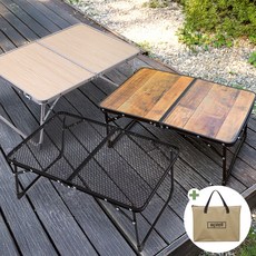 라비고 미니 캠핑 테이블 아웃도어 폴딩 테이블, 폴딩블랙+가방