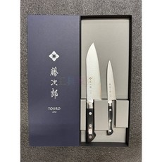 工具家達人 日本製 藤次郎 FT-030 二入組 三德刀 水果刀 料理刀 主廚刀 菜刀, 1個, Black
