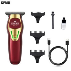 DFMEI 迷你理髮器 油頭雕刻修剪器, A97紅色:中文說明書