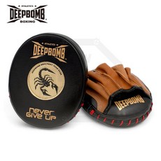 DEEPBOMB 拳擊小手靶 頭層牛皮節奏練習靶, 1個