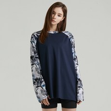 HMUS Tahiti Overfit 女式長袖 T 卹防護罩