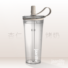 jaanlife 運動水壺 隨行杯, 杏仁烤奶, 1套, 800ml