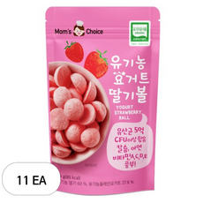 맛있는풍경 유기농 요거트 딸기볼, 딸기, 20g, 11개