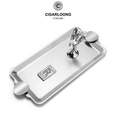 【崇德店】創意煙灰缸勞斯萊斯小金人煙托 奢華雪茄煙灰缸酒吧會所煙灰缸, 銀色, 1個