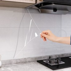기름튐방지 주방 타일 투명 시트지 방수 욕조 부엌 싱크대 필름, 1개