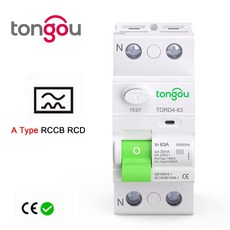 전자기 타입 잔류 전류 회로 차단기 차동 2P 63A A RCCB RCD 6KA 30mA, [00] 25A급, [00] 2 pole 300mA