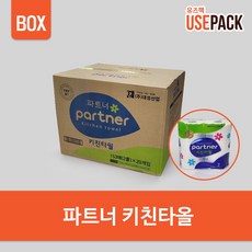 유즈팩 무형광 파트너 키친타올 box 20봉 주방티슈, 1개, 20개입