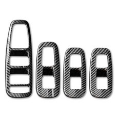 쏘나타 디엣지 호환 차량용 윈도우용 스위치 커버/ 남친차 아내차 포인트몰딩 세단용, 카본, 윈도우 스위치