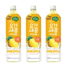 테온셀 웅진 자연은 요거새콤 파인애플 1.5L x 12개/음료/세트/과일/과즙/음료수/주스/쥬스/탕비실/간식/선물/판촉, 12개