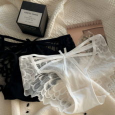 노라인 섹시 여성 편한 레이스 팬티 2P