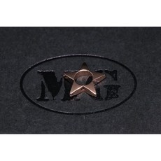 沐錦飾品材料DIY 五角星造型中洞雙圓弧亮面實心側面孔銅珠 飾品串珠材料包 (每包50入), 1個, 10MM(金+C)10入/盒, 金