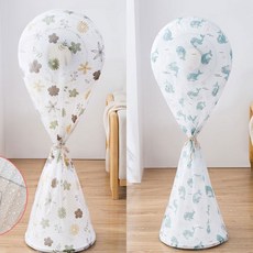 1+1 선풍기 보관 커버 4종 덮개 망 먼지망 커버망, 플라워+돌고래