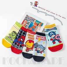 [코차레이드] 마블 발목양말 5종세트 히어로 어벤져스