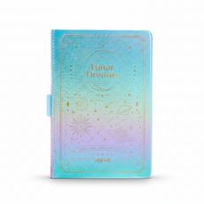 다다베 홀로그램 금박 하드커버 펜꽂이 노트, 1개, 민트 스카이