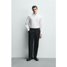 [국내발송] ZARA 남성 레귤러핏 코튼 셔츠 - 화이트 7545/938/250 474184