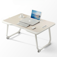 다용도 접이식 베드 테이블 노트북 접이식 침대 테이블 소형 좌식, 기본 테이블 블랙