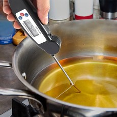 셰프쿠킹 접이식 탐침 온도계 심부 기름 고기온도계