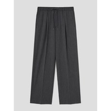 브랜드정품 에잇세컨즈 8SECONDS 4WAY STRETCH 와이드핏 밴딩 슬랙스 그레이 350333